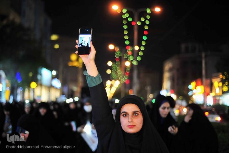 اجتماع بانوان  در حمایت از حجاب